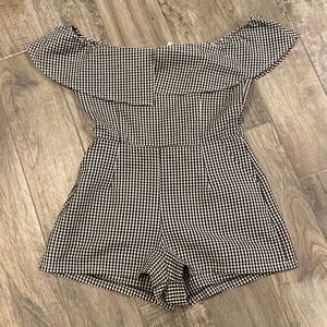 Gingham Romper